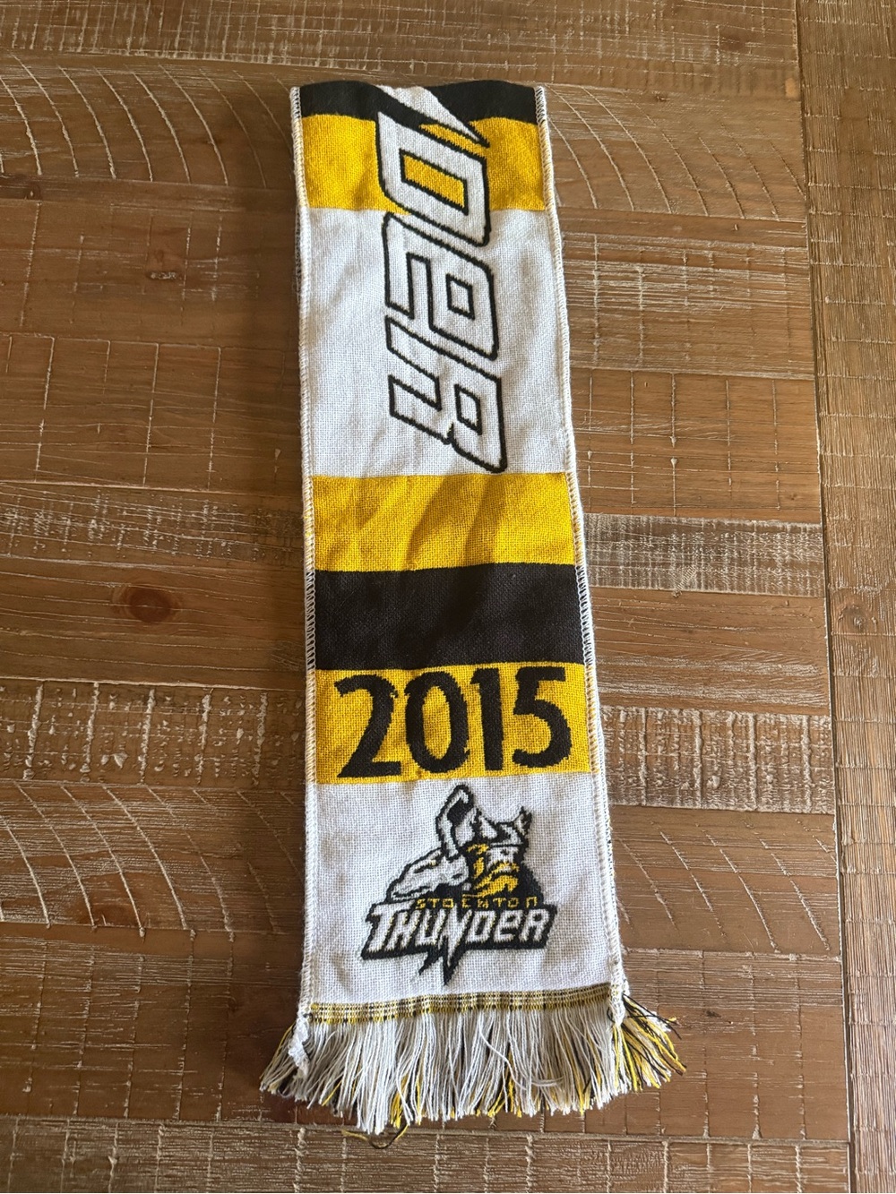 Stockton Thunder Hockey Scarf 2015 Season ECHL Collectible